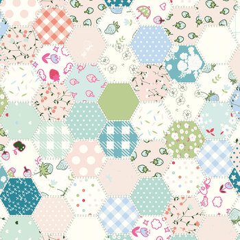 Ashmere C18891-BLUE by Minki Kim for Riley Blake Designs