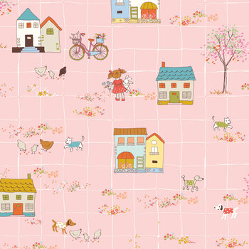 Ashmere C18892-PINK by Minki Kim for Riley Blake Designs