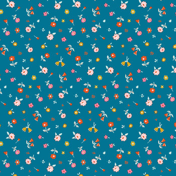 Ashmere C18896-BLUE by Minki Kim for Riley Blake Designs