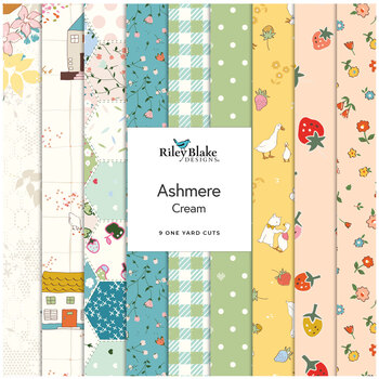 Ashmere  One Yard Bundle Cream Minki Kim for Riley Blake Designs