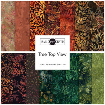 Bali Batiks - Tree Top View  Fat Quarter Bundle by Hoffman Fabrics