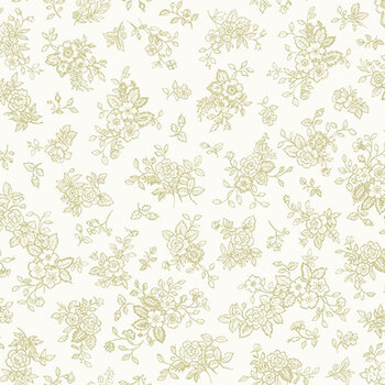 Cottage Blooms 32440-EH Floral Toile by Gail Flores for QT Fabrics