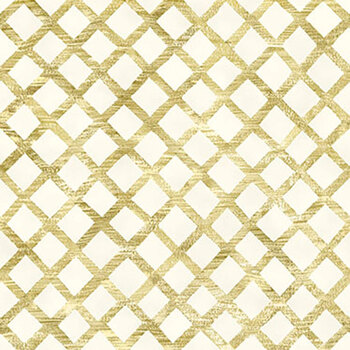 Cottage Blooms 32442-E Diagonal Plaid by Gail Flores for QT Fabrics