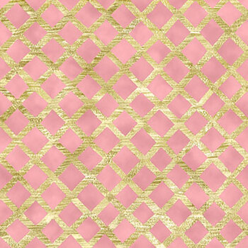 Cottage Blooms 32442-P Diagonal Plaid by Gail Flores for QT Fabrics