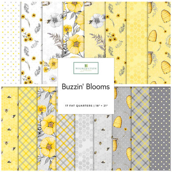 Buzzin' Blooms  Fat Quarter Bundle Susan Winget for Wilmington Prints