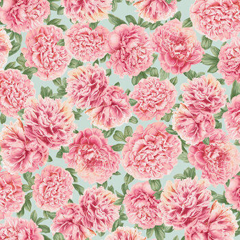 Peony Hill PHIL-6533 Teal by Tina Higgins for P&B Textiles