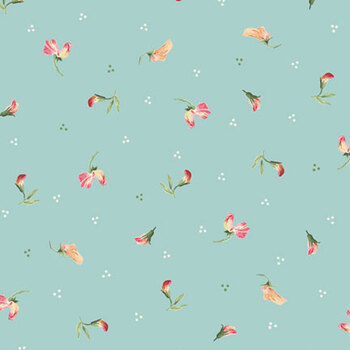 Peony Hill PHIL-6535 Dk Teal by Tina Higgins for P&B Textiles