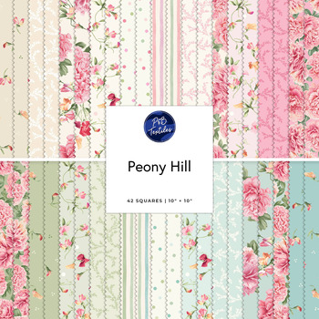 Peony Hill  10" Squares Tina Higgins for P&B Textiles