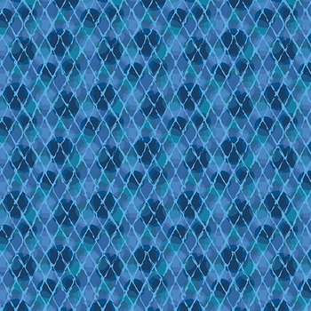 Anacapa Isle A-10494-B Nets Cobalt by Nancy Rink for Andover Fabrics