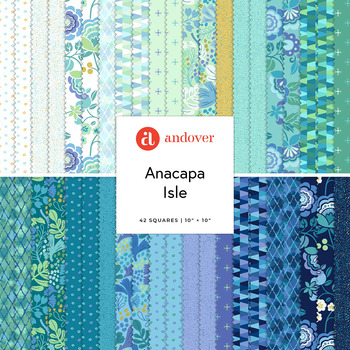 Anacapa Isle  10" Squares Nancy Rink for Andover Fabrics