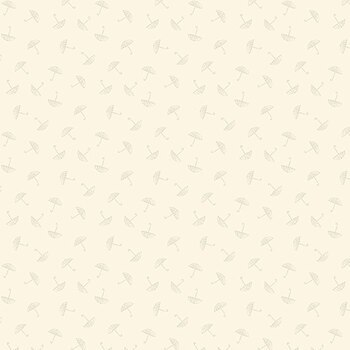 Practical Magic A-295-L Umbrella Cream by Laundry Basket Quilts for Andover Fabrics