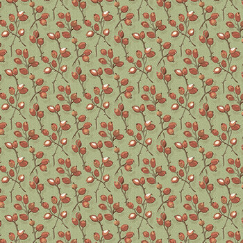 Practical Magic A-285-G Barberry Sage by Laundry Basket Quilts for Andover Fabrics
