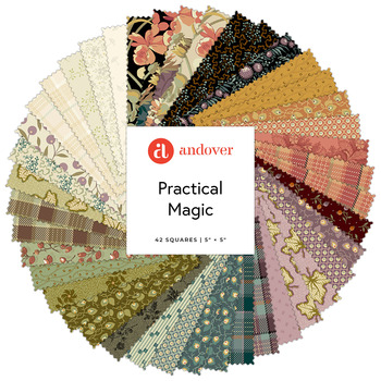 Practical Magic  5" Squares Laundry Basket Quilts for Andover Fabrics