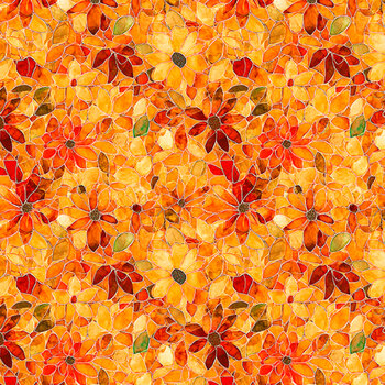 Crimson Garden 32352-S Floral Mosaic by Morris Creative Group for QT Fabrics