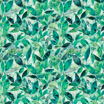 Crimson Garden 32356-Q Mosaic Leaves by Morris Creative Group for QT Fabrics
