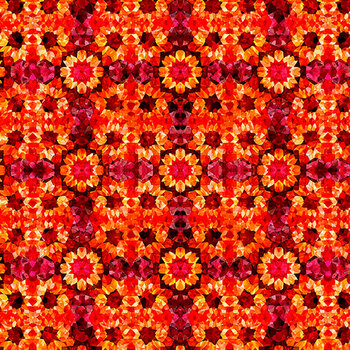 Crimson Garden 32357-R Mosaic Allover by Morris Creative Group for QT Fabrics