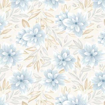 Midnight Garden A-10454-L Midnight Garden Ivory Dusk by Stacie Mar for Andover Fabrics