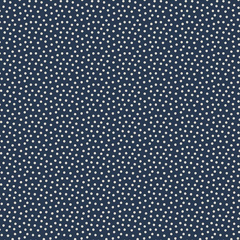 Midnight Garden A-10298-B Stardust Dots Navy Blue by Stacie Mar for Andover Fabrics