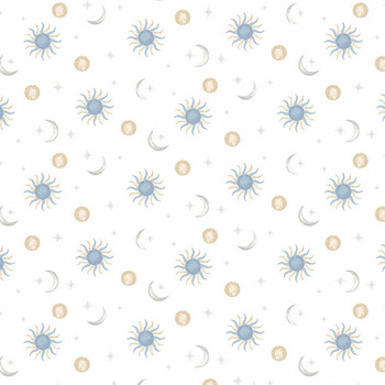 Midnight Garden A-10296-L Celestial Waltz Ivory Beige by Stacie Mar for Andover Fabrics