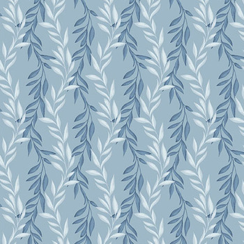 Midnight Garden A-10295-B Starlit Vines Steel Blue by Stacie Mar for Andover Fabrics