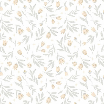 Midnight Garden A-10294-L Midnight Bloom Ivory Dusk by Stacie Mar for Andover Fabrics