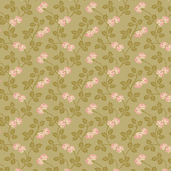 Plum Creek A-10687-N Rambling Flax by Little House on the Prairie for Andover Fabrics