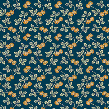 Plum Creek A-10687-B Rambling Indigo by Little House on the Prairie for Andover Fabrics