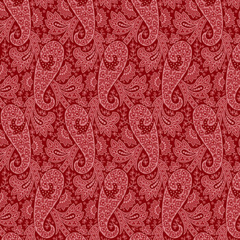Plum Creek A-10686-R Formal Crimson by Little House on the Prairie for Andover Fabrics