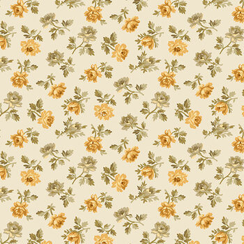 Plum Creek A-10683-N Wild Rose Flax by Little House on the Prairie for Andover Fabrics