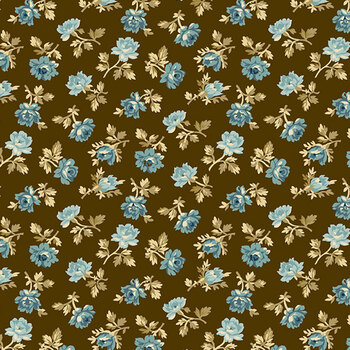 Plum Creek A-10683-B Wild Rose Walnut by Little House on the Prairie for Andover Fabrics