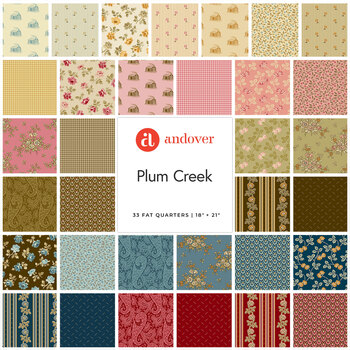 Plum Creek  Fat Quarter Bundle Little House on the Prairie for Andover Fabrics