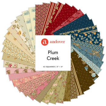 Plum Creek  5" Squares Little House on the Prairie for Andover Fabrics