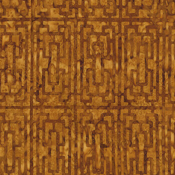 The Zen Garden 82303-35 Trellis Brown by Banyan Batiks for Northcott Fabrics