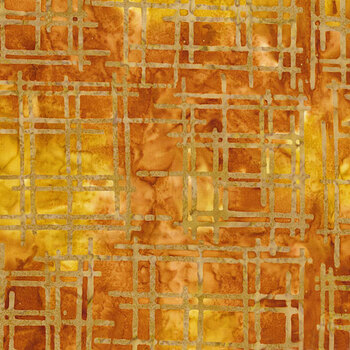The Zen Garden 82302-57 Shoji Screen Cheese Sauce by Banyan Batiks for Northcott Fabrics