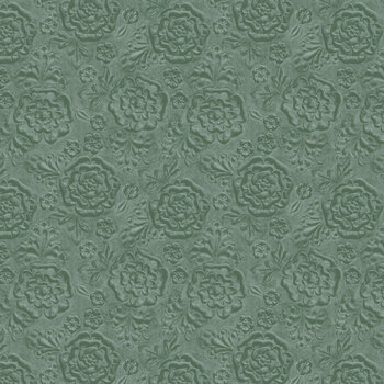 A Rose is a Rose R652224D-JADE Tin Roof by The Smithsonian for Marcus Fabrics