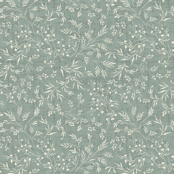 A Rose is a Rose R652226D-MIST Vines by The Smithsonian for Marcus Fabrics