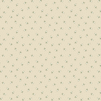 A Rose is a Rose R652227D-TAN Buds by The Smithsonian for Marcus Fabrics