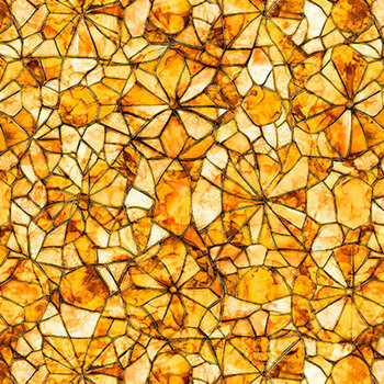 Lumenique 31942-SA Amber Mosaic Blender by Morris Creative Group for QT Fabrics