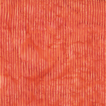 R2284 Stripe Batiks R2284-152 Tangerine by Hoffman Fabrics