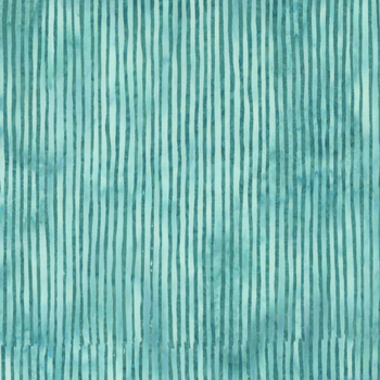 R2284 Stripe Batiks R2284-61 Turquoise by Hoffman Fabrics