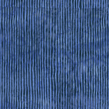 R2284 Stripe Batiks R2284-19 Navy by Hoffman Fabrics