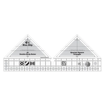 Creative Grids Quilt Ruler 90 Degree Double-Strip