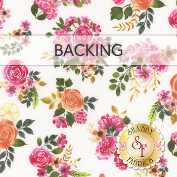  28th Floor Quilt - Peony Blossoms - Backing