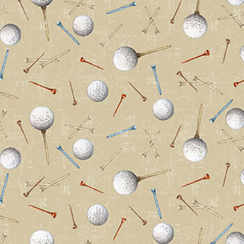 Tee Time Y4785-60 Dark Butter by Clothworks