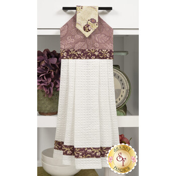  Hanging Towel Precut Kit - Forest Glen - Plum