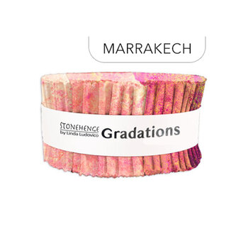 Stonehenge - Gradations  2.5" Strips Marrakech Linda Ludovico for Northcott Fabrics