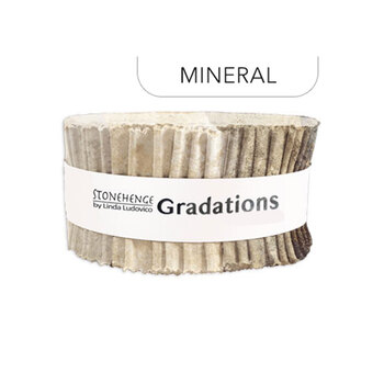 Stonehenge - Gradations  2.5" Strips Mineral Linda Ludovico for Northcott Fabrics
