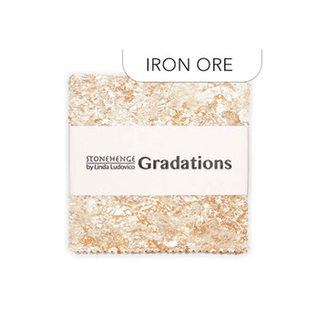 Stonehenge - Gradations  5" Squares Iron Ore Linda Ludovico for Northcott Fabrics