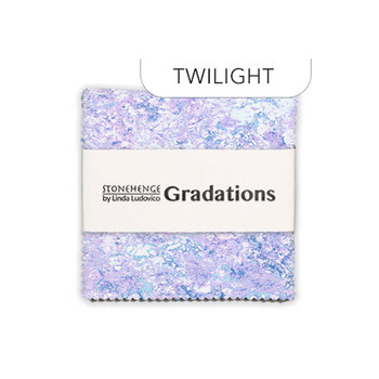 Stonehenge - Gradations  5" Squares Twilight Linda Ludovico for Northcott Fabrics