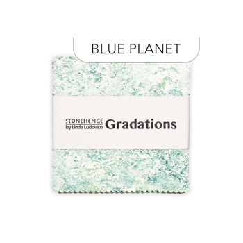 Stonehenge - Gradations  5" Squares Blue Planet Linda Ludovico for Northcott Fabrics